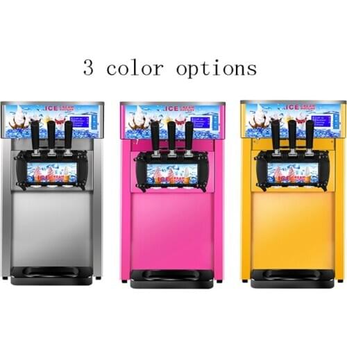 Three-color commercial ice cream machine for sale