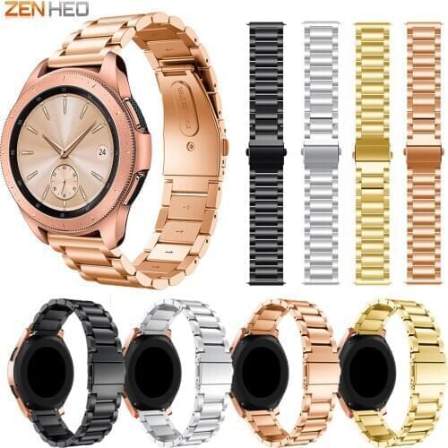 20mm Stainless Steel Strap For Samsung Galaxy Watch 42mm Replacement Bracelet Watchband For Samsung Gear S2 R732 Watch Band