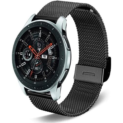 20/22mm Milanese Loop Strap For Samsung Galaxy Watch 3 Band 41mm 45mm Stainless Steel Watch Strap Samsung Galaxy 46mm 42mm Strap