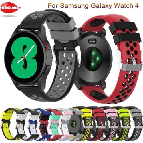 Silicone Strap For Samsung Galaxy Watch4 classic 46mm 42mm Replacement Wristbands For Galaxy Watch 4 44mm 40mm Smart Watch Band