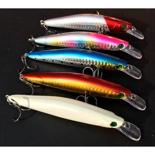 Fishing Lure Minnow 13.5g 12.5cm Artificial Lures Hard Bait Small Long Mouth Tongue Catch Bass 1 Piece Sale
