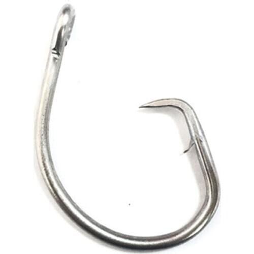 8/0-20/0# Perfect In Line Wide Gap Circle Hook Saltwater Fishing Hooks Heavy Wire Circle Hooks for Big Game Tuna, Catfish