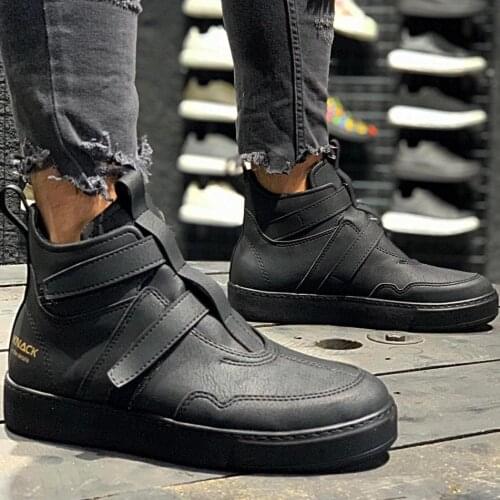 Knack Sports Boots 033 Black (Black Base) Casual Male Shoes Street Fashion New Creation Spring Summer Cool Comfortable