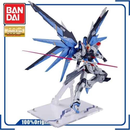 BANDAI MG 1/100 ZGMF-X10A Freedom Gundam 2.0 Spray Plate Assembly Model Action Toy Figures Childrens Gifts