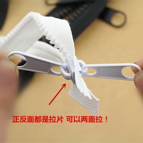 10 super-wide resin tent zipper fishing utensil pavilion zipper double closed double pull the first card