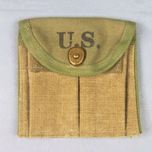 Souvenir WWII WW2 US Army M1 Carbine Ammo Canvas Pouch America Waist bag