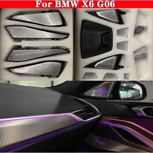 LED For BMW X6 G06 Luminous Atmosphere Lamp Ambient Light Lighting Trim Speaker Decorative Horn Panel Glow Tweeter Cover