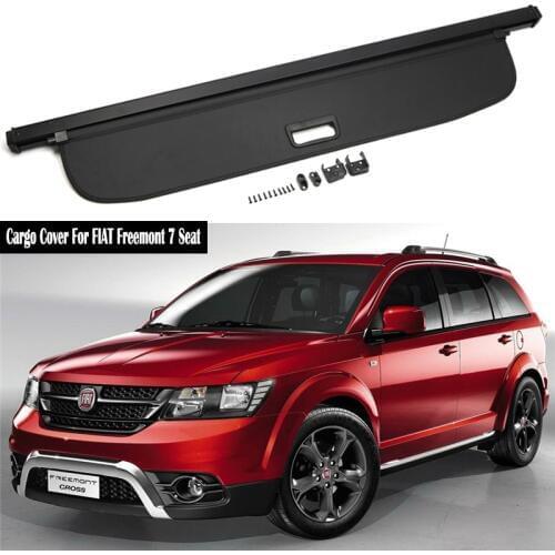 Rear Cargo Cover For FIAT Freemont 7 Seat 2012 2013 2014 2015 2016 2017 2018 2019 privacy Trunk Screen Security Shield shade