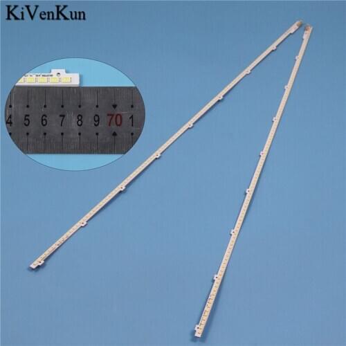 2PCS TV Lamps LED Backlight Strips For Samsung UA55D6600WJ UA55D6000SJ UA55D6400UJ UA55D6600WM HD TVs Bars Kit LED Bands Rulers