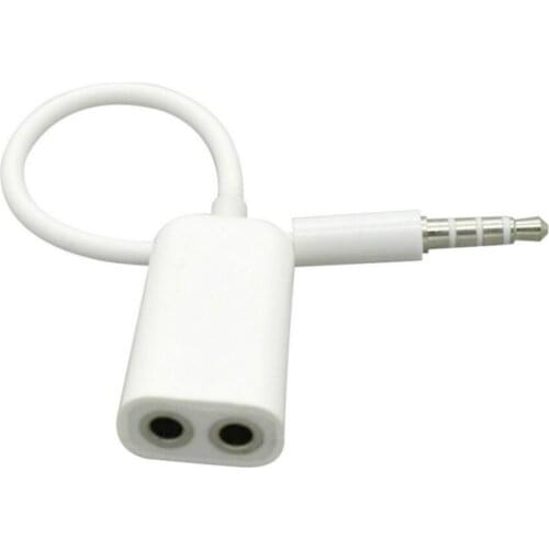 3.5mm to Dual 3.5mm Audio Aux Cables Splitter Adapter Jack Cable Male to Female Two Lovers Plug Stereo Earphone 2000pcs