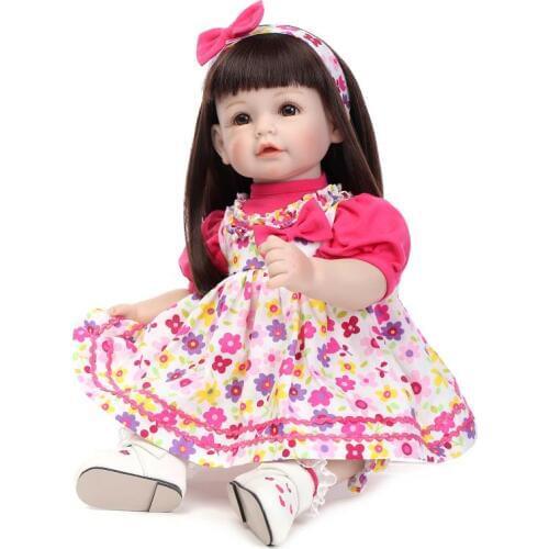 52CM Lovely Baby Reborn Dolls Toys Kids Princess Dolls Accompany Toys Birthday Gift Early Educational Toy Princess Play Toys
