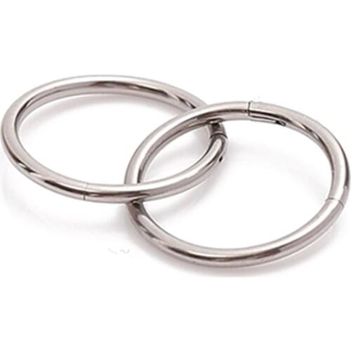 ASTM F136 Implant Grade Titanium 16G Hinged Clicker Rings Body Piercing Jewelry