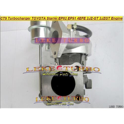 Free Ship BEST CT9 Turbo Turbine Turbocharger For TOYOTA STARLET EP82 EP91 4EFE 2JZ-GT 2JZGT 2JZ GTE Engine Water Cooled NEW