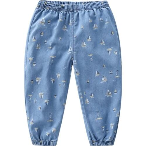 Kids Casual Children Pants Summer Fashion Baby Soft Cotton Denim Pants Kids Sports For Boys Girls Childrens mosquito trousers