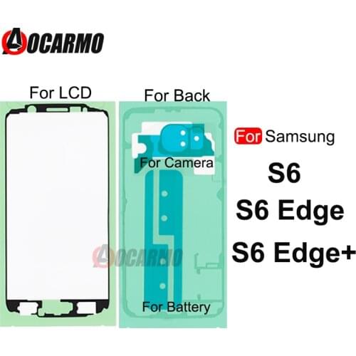 For Samsung Galaxy S6 Edge Plus S6 Edge+ Front Frame Lcd Screen Waterproof Sticker Back Cover Adhesive Battery Glue Replacement