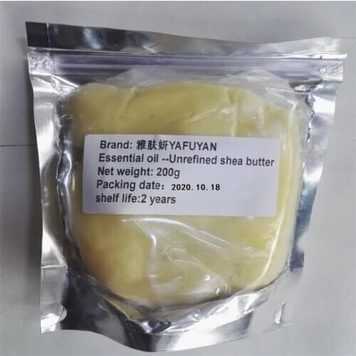 Essential oil YAFUYAN 200g Raw Natural Organic Unrefined Shea Butter Oil Fresh Grade Nourishing Moisturizing Wrinkle Skin Care