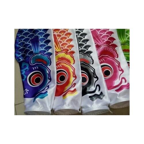 Fast shipping 70cm Koi Nobori Japanese Style Party Flag Colorful Carp Wind Sock Fish Flags Kite Flag Hanging Decor