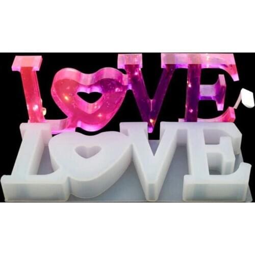 Letter Epoxy Resin Silicone Mould DIY Table Decorative Craft Soap Making Mold DIY craft projects and handmade home decoration