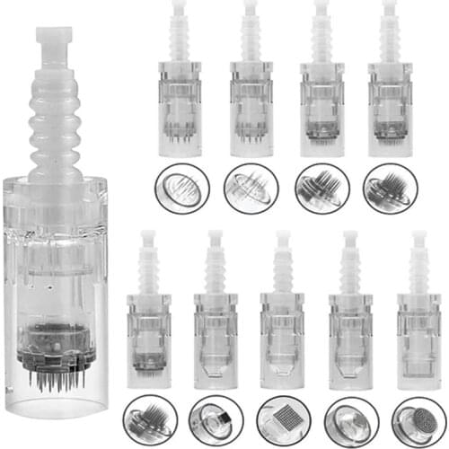 Dr.pen N2/M5/M7 Bayonet Round Nano Pin Tattoo Needle Cartridge Electric Auto Microneedle Derma Pen Tip Nutrition Input for MESO