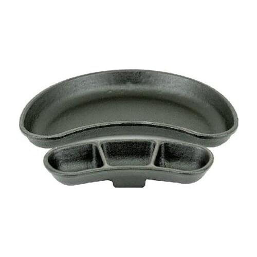 Caste Casting Fajita Presentation Matte iron solid Black kitchen tableware elegant presentation chicken meat fajita dish