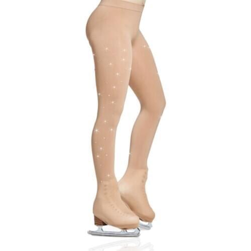 DANCEYOU Figure Skating Pantyhose Boot Cover Skating Tights Adult Thick Ice Skating Long Pants Socks Gymnastics For Women Girls