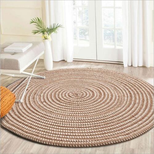 Knit Round Carpets For Living Room Computer Chair Area Rug Children Play Tent Floor Mat Cloakroom Rugs And Carpets