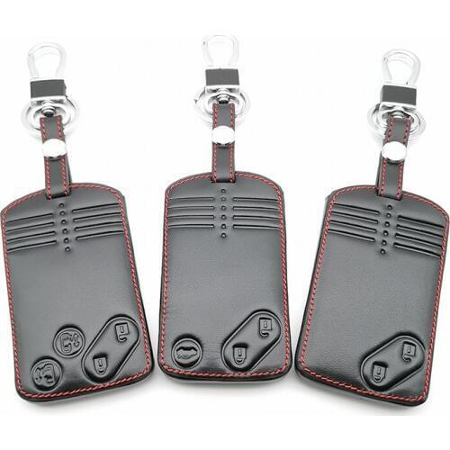 2/3/4 Buttons Remote Card Key Leather Cover For Mazda 2 3 5 Premacy Miata 6 8 RX8 MX5 M8 CX-7 CX-9 Verisa MPV Protector Fob