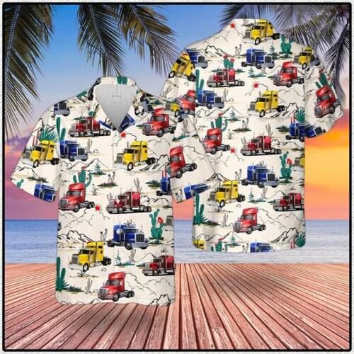 2021 Summer Quality Harajuku Beach New Arrival Men Short-Sleeve Casual Anime Shirt Blouse Loose Surfing Hawaiian-shirt