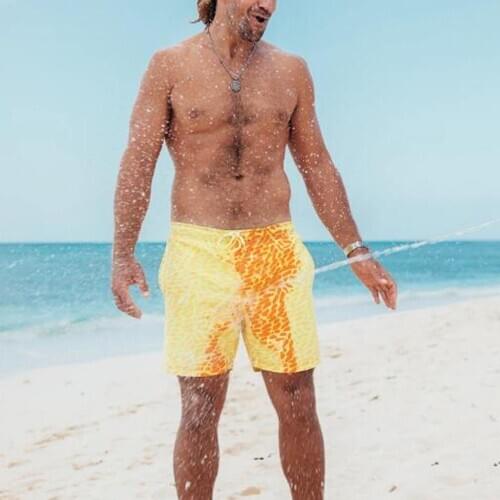 2020 Summer mens swimming shorts Temperature-Sensitive Color-Changing Beach Pants Swim Trunks Shorts color changing swimwear