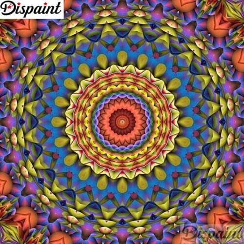 Dispaint Full Square/Round Drill 5D DIY Diamond Painting "Mandala scenery" Embroidery Cross Stitch 3D Home Decor Gift A11348