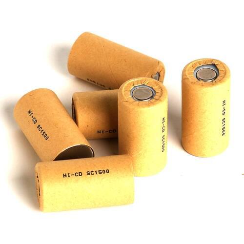 Ni-CD SC1500mAh 5pcs SC1.5Ah Power Cell,rechargeable battery cell,power tool battery cell,discharge rate 10C-15C