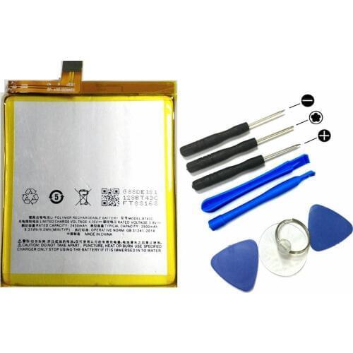 New BT43C 2500mAh Battery & Repair Tools Replacement For Meizu M2MINI M2 MINI Mobile phone + Tracking Code