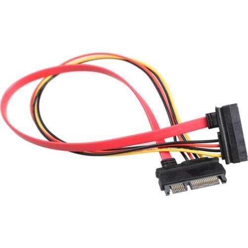 New 22 Pin Male to Female 7+15 pin SATA Data Power Combo Extension Cable 30CM