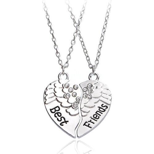 Two-piece Necklace Best Friend Pendant Necklace Good Friend Good Classmates Best Gift Necklace Fashion Personality Can Be Custom