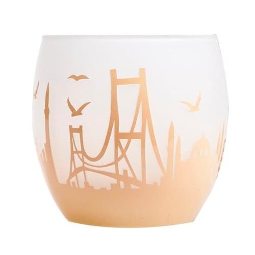 Arte Home Globe Istanbul Salmon Candle holder