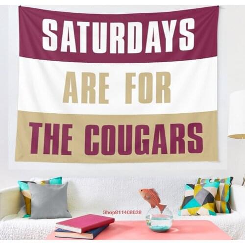 Saturdays are for The Cougars College of Charleston tapestry Art Wall Hanging Tapestries for Living Room Home Dorm Decor