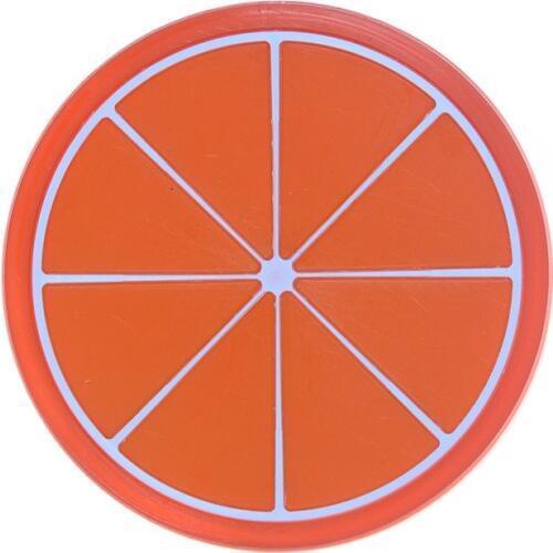 1 Pieces Hot Sale New Fashion Silicone Candy Color Fruit Cup Mat Circular Antiskid Insulated Pad Wholesale