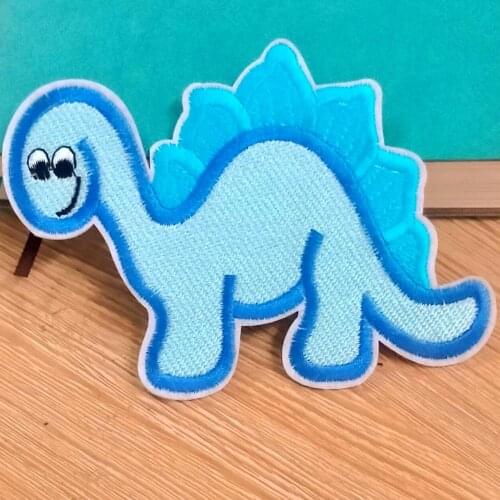 DIY Cute Dinosaur Animal Patch Iron-On Patch Embroidery Patches For Clothing Elephant Badge Patches On Garment Applique Decor