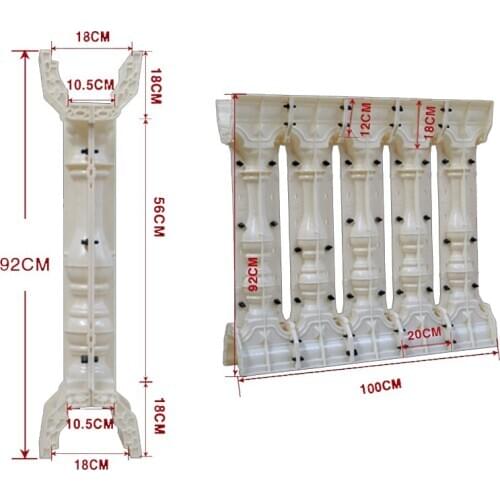 Building mould ABS plastic moulds railing roman pillar column mold concrete baluster molds Home Ornaments Garden Decoration