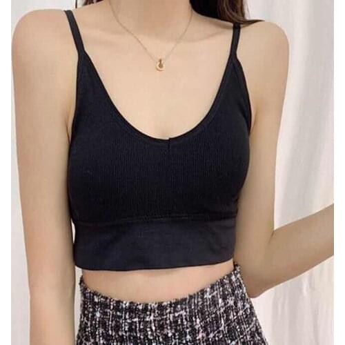 Tube Top Women Tank Crop Top Seamless Underwear Open Back Camis Push Up Bralette Sports Sexy Lingerie Female Bandeau Top Tank