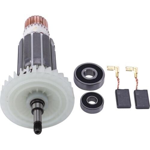 AC220-240V Angle Grinder Rotor for Makita 9553NB 9553HB 9555HN 9553HN Armature Anchor Rotor Stator Gear Power Tool Parts