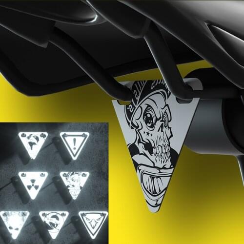 Bicycle Night Triangle Reflective Magnetic Stickers Road Mountain Bike Warning Sticker Running trunk Reflective Reflector Part