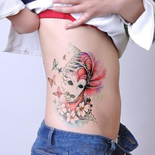 Waterproof Temporary Tattoo Sticker butterfly rose feather stairs girl fake tatto flash tatoo tatouage Stickers for women men