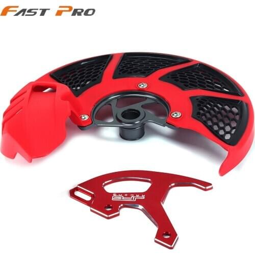 Motocycle Front Rear Brake Disc Rotor Guard Protector For HONDA CR125R CR250R 04-07 CRF250R CRF250X 04-17 CRF450R CRF450X 05-16
