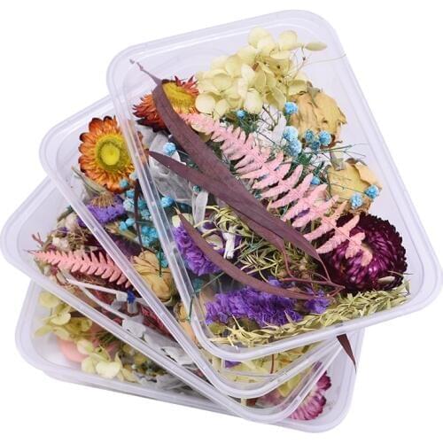 1 Box Mix Natural Dry Flower Plants For Aromatherapy Candle Epoxy Resin Pendant Necklace Jewelry DIY Handmade Crafts Accessories