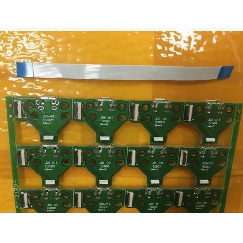 100set Cable + High Quality USB Charging Port Socket For PS4 Dulshock controller with board jds-011