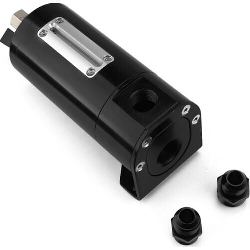 10AN 0.5L Oil Catch Can Reservoir Tank Aluminum With Breather Filter Baffled