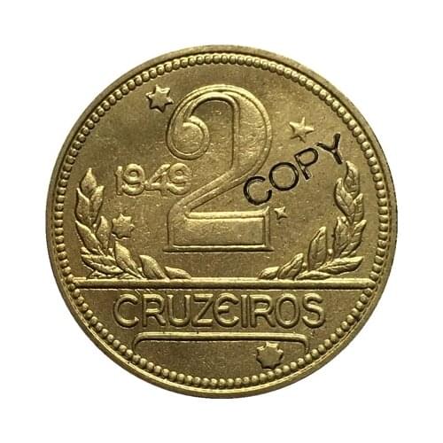 1949 Brazil 2 BRZ coins COPY COINS 25MM