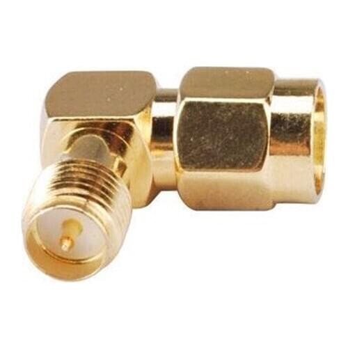 2pcs SMA Male To SMA Female Plug Connector 90 Degree Right Angle RF Adapter