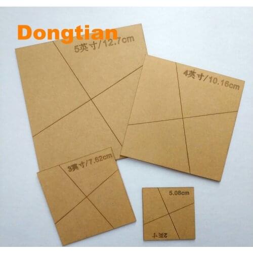 4pcs/set Acrylic Quilting Template Ruler for Pinwheels Size 2 3 4 5Inch